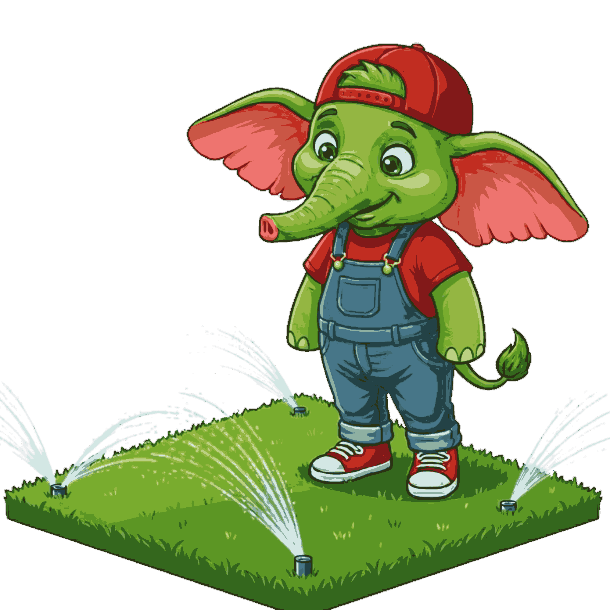 Полив газону